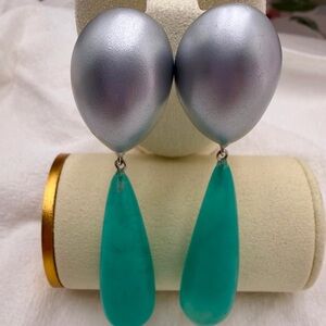 Zsiska Modernist Pierced earrings Signed